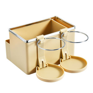 HESPR🌈กล่องเก็บของในรถ 2in1  กล่องใส่ของ ที่วางโทรศัพท์มือถือ กล่องทิชชู่ในรถยนต์ glass holder ที่วางแก้วในรถ กล่องใส่ทิชชู่บนรถ มีสายรัดกันร่วง มีช่องใส่โทรศัพท์ กล่องอเนกประสงค์ในรถยนต์ CNN-957