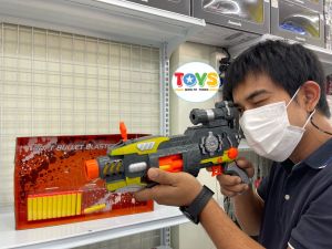ของเล่นปืนเนิฟ สุดเท่ ยิงกระสุนโฟม ยิงรัวได้ มีเสียง