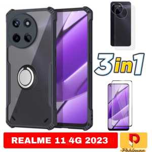 PAKET 3 IN 1 HARD CASE REALME 11 4G 2023 / REALME NARZO 50I PRIME 2022 SOFCASE SUPER SLIM EXCELLENT CINCIN RINKG