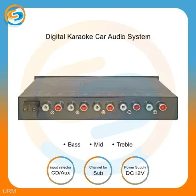 AC-URM PRE -AMP 3 BAND PARAMETRIC EQUALIZER WITH SUBWOOFER