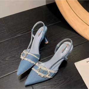 BRZ SANDAL TREN HAK 5cm SPATU RUNCING 0018 SIZE 36/43 DAPATKAN SEMUA MODEL DAN WARNA READY