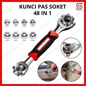 Kunci Pas Tiger 48 In 1 Kunci Sok Universal Kunci Soket Shock Mobil Motor Kunci Ring Wrench Socket Multifungsi