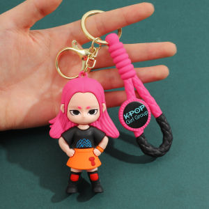 Kpop Demon Hunters Movie Keychain Tiger Character PVC Figure Keychain Cute Harajuku Style Key Ring for Kids & Fans Halloween