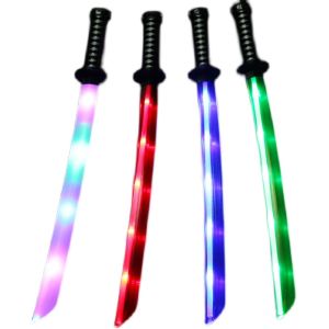 Demon Slayer Cosplay acousto-optic Japan Sword with scabbard Weapon Samurai Ninja Prop Toys For Kids night lighting LED sound toys birthday gift