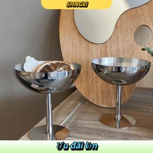 SHNGki 2023 New thép không gỉ Cốc Cốc Cốc kem tráng miệng salad bát trái cây tấm Snack Món ăn KTV thanh Nguồn cung cấp