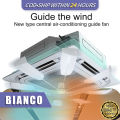 Universal 360° Rotating Central Aircon Deflector Fan Anti Direct Blow Wind Guide Fan. 