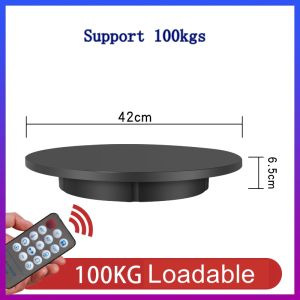 Rotating Display Stand 100KG loadable 42cm 360 degree spin 2 speeds motorized model turntable with remote controller #420