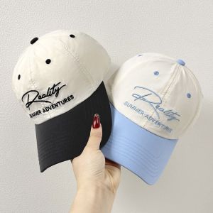 HOUMENG งานปัก หมวกเบสบอลปักลาย ไนลอนทำจากไนลอน การอบแห้งอย่างรวดเร็ว หมวกกันแดดหมวก ใช้งานได้หลากหลาย หมวกยอดแหลม หมวกเบสบอลตัวอักษร สาวๆ