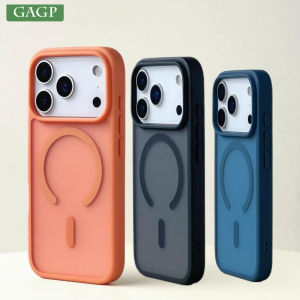 Luxury Slim Matte Cover for iPhone 18 Pro Max 17 Air for Magsafe Wireless Charger Cover for iPhone 16 12 13 14 15 Pro Max Plus
