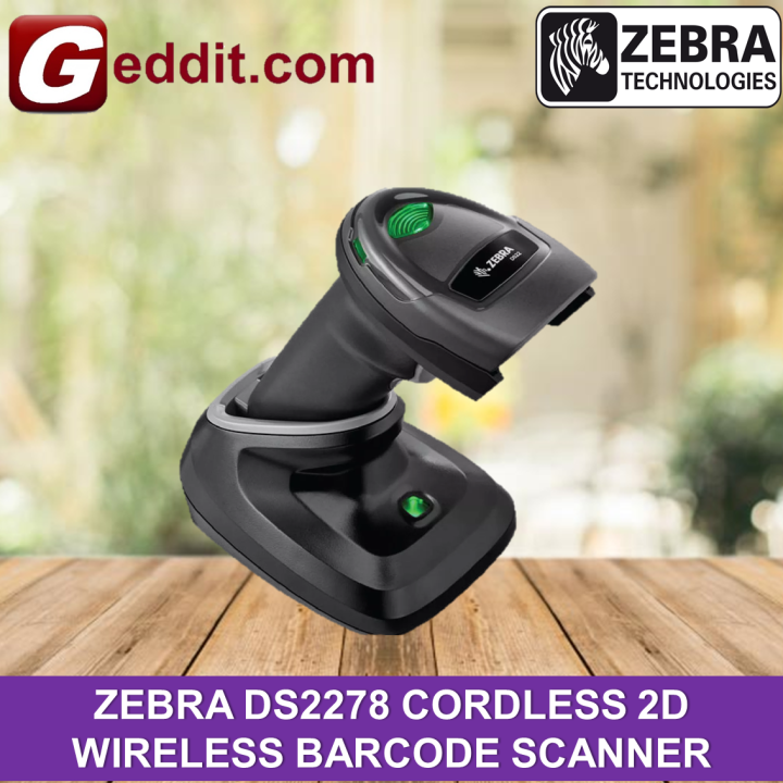 Zebra Ds2278 Sr7u2100prw Cordless 2d Wireless Barcode Scanner Lazada 8858