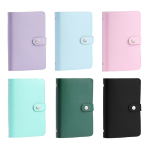 50 Pockets Leather Money Holder 7x5Inch Paper Money Collection Book Currency Holder Album for Banknote Ticket Collection