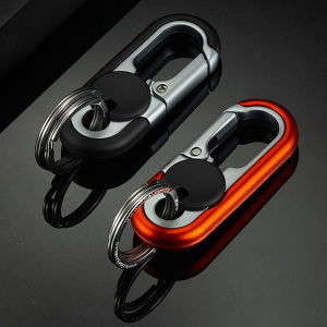 Minwen Car Keychain Creative Key Holder Men Fashion Camping Climbing Metal Key Ring Car Styling Auto Car Keyring Accessories