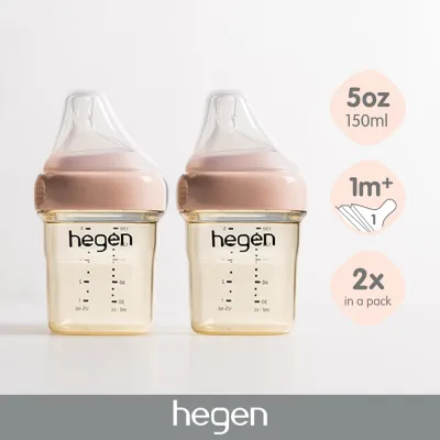 Hegen 5oz Feeding Bottle 2-pack Pink