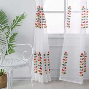 WHOLE CAFE Curtain Kitchen Curtain Cute  Lace Window Curtains Home Decor