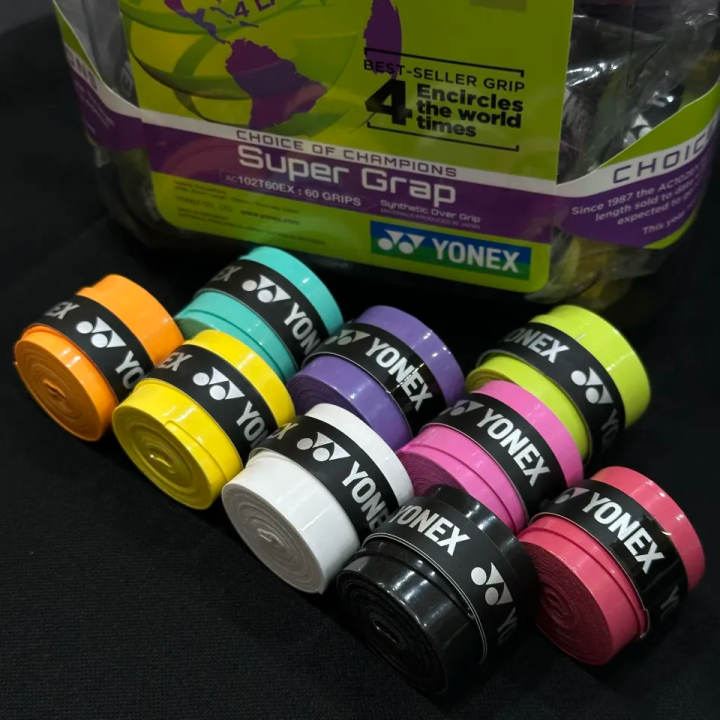 Yonex AC102EX Overgrip Badminton Tennis Racket Grip Sweat Absorbing ...