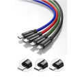 Dây sạc 4 đầu Baseus 4 in 1 lightning micro usb type c - cáp sạc đa năng 3 in 1 cho IP samsung ..vv.