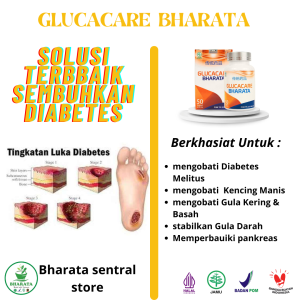 Obat Luka Diabetes Basah Dan Kering Obat Gula Basah-Glucacare Bharata