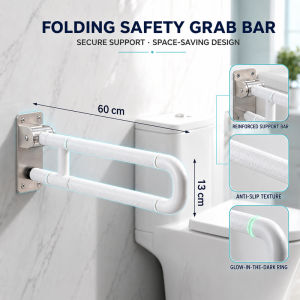 Bathroom safety folding handrail toilet safety handrail flip-type bathroom handlebar support
