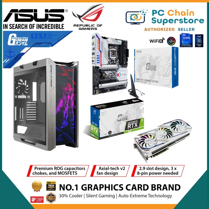 PCパーツ ASUS ROG-STRIX-RTX3080-O10-GUNDAM NVIDIA ASUS ROG STRIX GeForce RTX 3080 GUNDAM Edition 10G OC