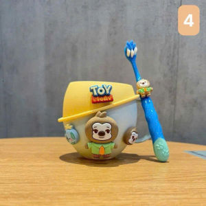 CỐC ĐÁNH RĂNG HOẠT HÌNH CHO BÉ – SIÊU CUTE KÈM BÀN CHẢI – nhat.linh_store có sỉ