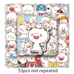 50/53pcs erhua biểu tượng cảm xúc gói dễ thương nhãn dán hoạt hình trẻ em trang trí quà tặng sáng tạo