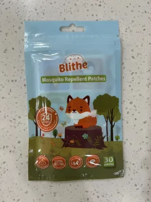 Blithe 60pcs mosquito repellent patch citronella for kids repellant baby toddler essential oil anti deet free patches sticker adhesive