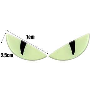 Motorcycle Luminous 3D Devil Eye Sticker Cat Eye Decal Suitable For Ebike Universal