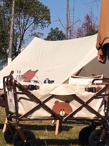 Mobi Garden Camping Portable Trolley Wagon 100L Litre Fast Easy Folding Cart Line Collaboration Outdoor Gear Naturehike