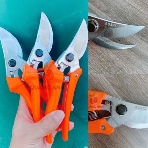 Kéo Cắt Tỉa Cành Cây ASAKI NHẬT "màu đỏ" - Kéo Nhật Asaki Thép SK5 Cao Cấp