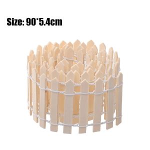 Miniature Wood Fence DIY Mini Landscape Fairy Garden Decor Figurines Small Decorative Gardening Handmade Crafts