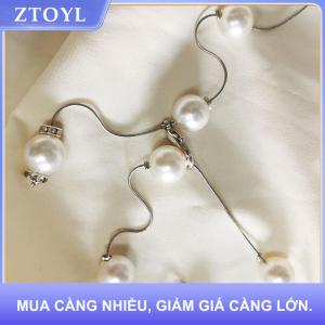 【ZTOYL】 Ngọc Trai Phụ Nữ Của Vành Đai Đơn Giản Có Thể Điều Chỉnh Kim Loại Mỏng Chuỗi Vành Đai Cho Phụ Nữ Ăn Mặc Skinny Dây Thắt Lưng Trang Trí Đồ Trang Sức