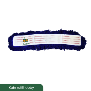 kain lobby duster acrilic garis merah loby 80 cm Premium