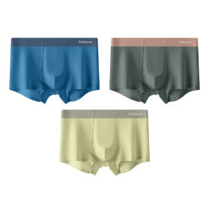 CMENIN  3Pcs Quần Lót Nam Boxer Quần Lót Nam Mềm Mại Thân Tái Sinh Cellulose Gợi Cảm Nam Quần Lót Võ Sĩ Quần Short Underware M3800