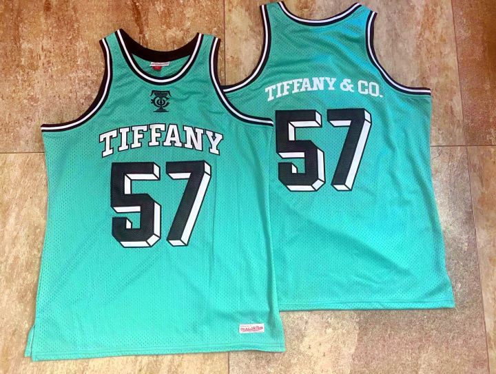 Mens Exquisite Embroidery Jersey Tiffany & Co. x SPALDING x ...