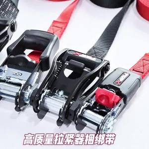 AE Dây đai căng hàng xe máy dây đai buộc hàng dây đai siết chặt hàng hóa trên pallet vận chuyển bằng xe tải.