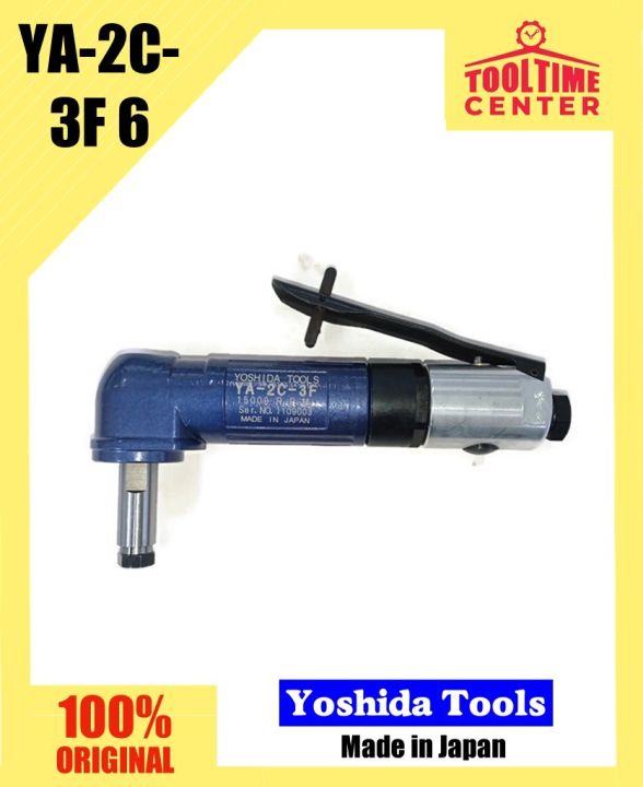 Yoshida Tools Pneumatic Safety Lever Angle Grinder YA-2C-3F Collet Size ...