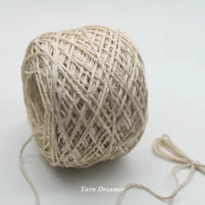 Luxury Gold Crochet Thread Glitter Yarn for Crochet Shiny Thin Tape Yarns for Crafts Shiny Yarn for Bag Knitting
