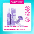 SASKIN Kili Kili Fied Deodorant Spray 60ml and Underarm Night Cream 10g Combo  Whitening  Brightening Niacinamide. 
