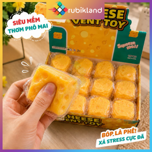 Đồ Chơi Squishy Bóp Phô Mai Cheese Đàn Hồi Slime Đồ Chơi Trẻ Em TPR Hot Trend Mềm Mại
