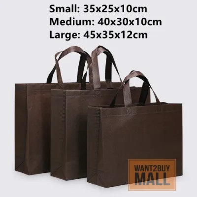A3 Plain Non Woven Bag Eco Friendly Reuseable Recycle A4 Go Green Shopping Corporate Gift School Paling Murah Beg Kain