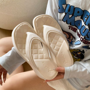 [Free Shipping] EVA Platform Flip-Flops For Petite Individuals Soft-Soled Height-Increasing Platform Shoes Toe-Post Sandals For Outdoor Wear And Beach Use