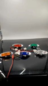 LOSERI PREMIUM Truck LED Side Lamp Elegant Chrome 12-24V Yellow/Red/Blue/Green/White Side Marker Light