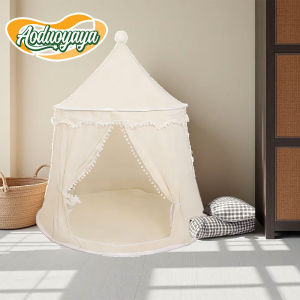 Aoduoyaya Kids Portable Solid Color Dreamy Mosquito Net Drafty Bed Canopy Privacy Space Sleeping Indoor Tents