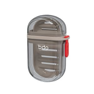 Transparent Soap Travel Case With Lid Sealed For Draining Travel Toothbrush Mouthwash Cup Portable Soap Box For Business Trips Travel