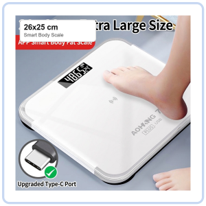 【Pure Care】 AOHANG 7 Smart Body Scale / USB Rechargeable / Type-C / LCD Digital Display