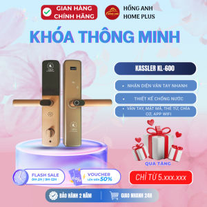 Khóa cửa điện tử vân tay thông minh Kassler KL-600 titan app wifi chính hãng công nghệ Đức