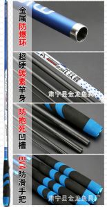 คันชิงหลิว DRAGON CARP สีฟ้าความแข็ง 4.5H ผลิตจากวัสดุ คาร์บอน เบา สวย เหนียว (มีสินค้าพร้อมส่งในไทย)