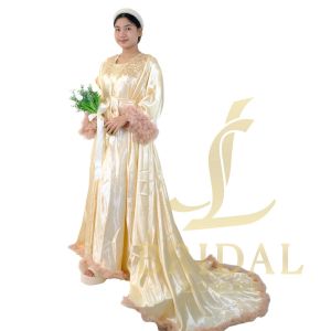 Wedding robe Robe silk satin with inner bridal robe special occasion robe