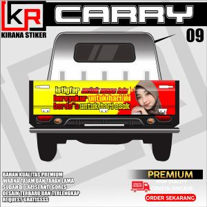 STICKER CARRY PICK UP / STIKER BAK BELAKANG CARRY/ DECAL STICKER MOBIL CARRY DESAIN CUSTOM KIRANA KODE 09
