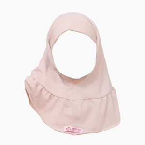 NAFEESA - Jilbab Anak Perempuan Dagu Malay Putih